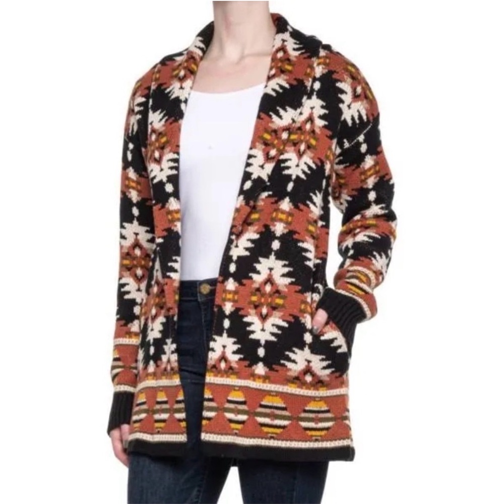 Lucky Brand Southwestern Aztec Cardigan Sweater